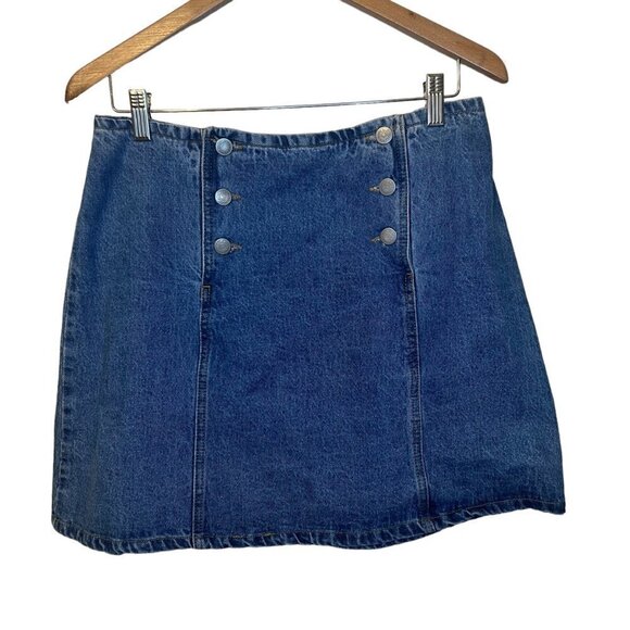 J.g Hook Vintage 90’s Denim‎ Skirt 100% Cotton Size 12 - Picture 1 of 8